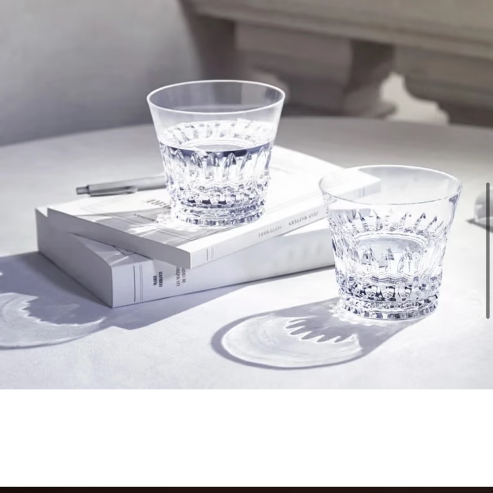 Baccarat Crystal Clear Tumbler Pair